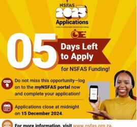 Deadline looms for NSFAS applications
